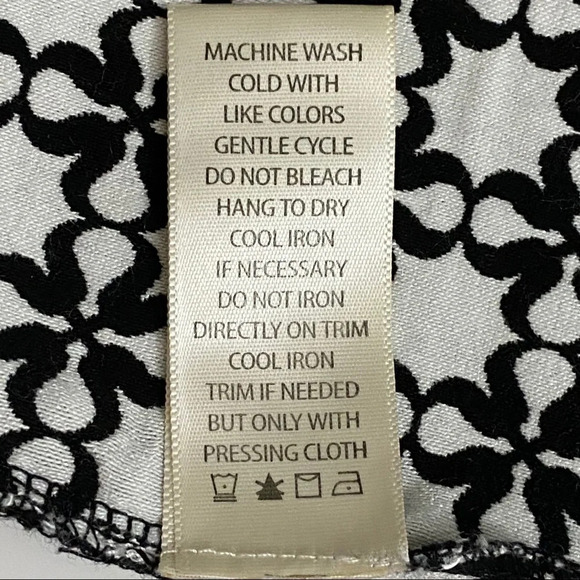 Max Studio Women’s 3/4 sleeve black white tunic M - Picture 9 of 10